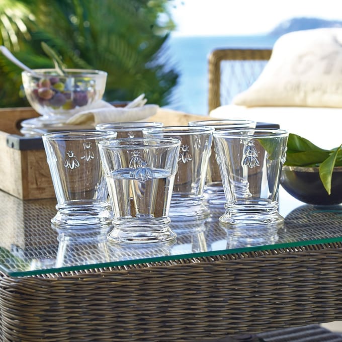 LOBERON Waterglas set van 6 Abeille helder