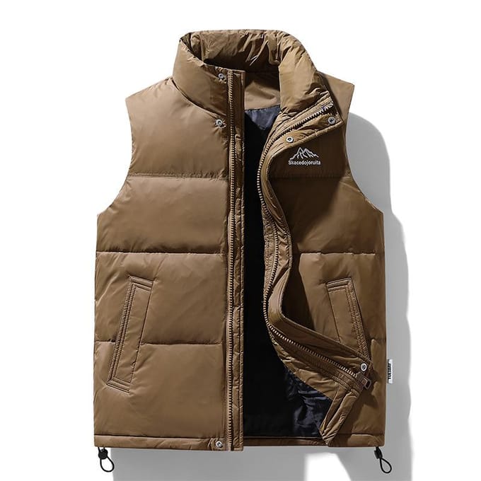 Winter Donsvest Witte Eendendons Casual Veelzijdig Los Koud Winter Warm Heren 2XL