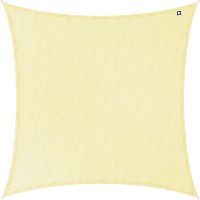 Kopu® Schaduwdoek 5x5m Vierkant Waterdicht 230 gram Zonnedoek - Creme