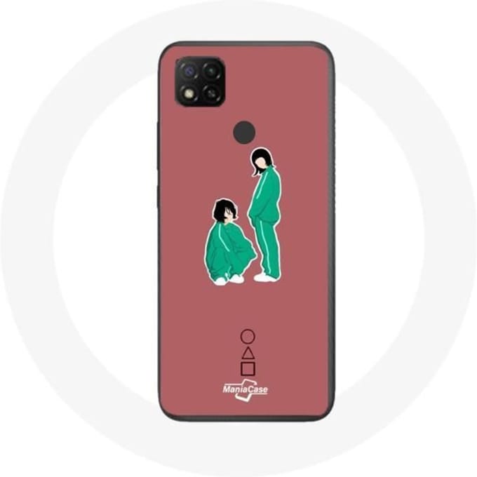 Coque Xiaomi Redmi 9C Squid Game Ji Yeong Numéro 240 Et Kang Sae Byeok Numéro 067