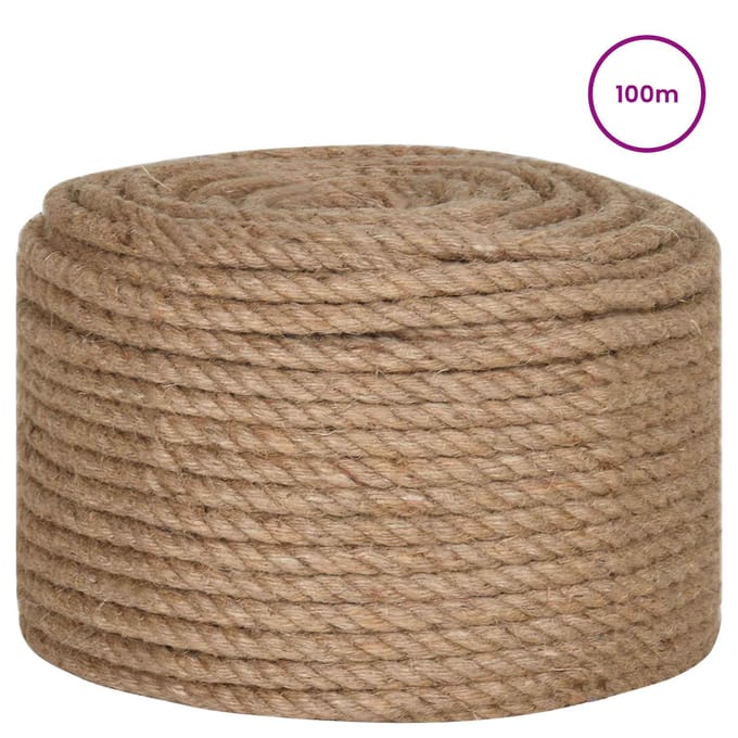 vidaXL - Jutetouw - 2 - st - 2 - mm - 100 - m - Naturel - 100% - Tossa - jute