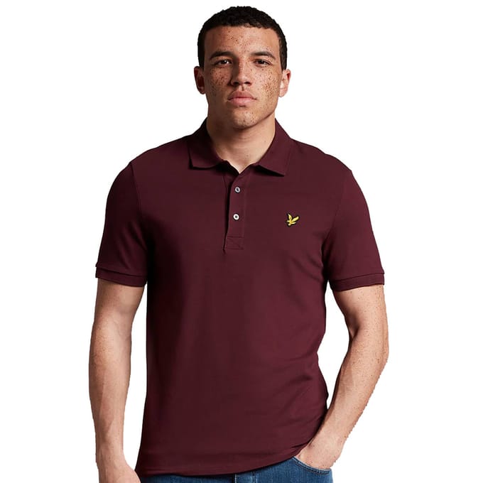 Lyle and Scott Polo Burgundy - Maat XS - Heren
