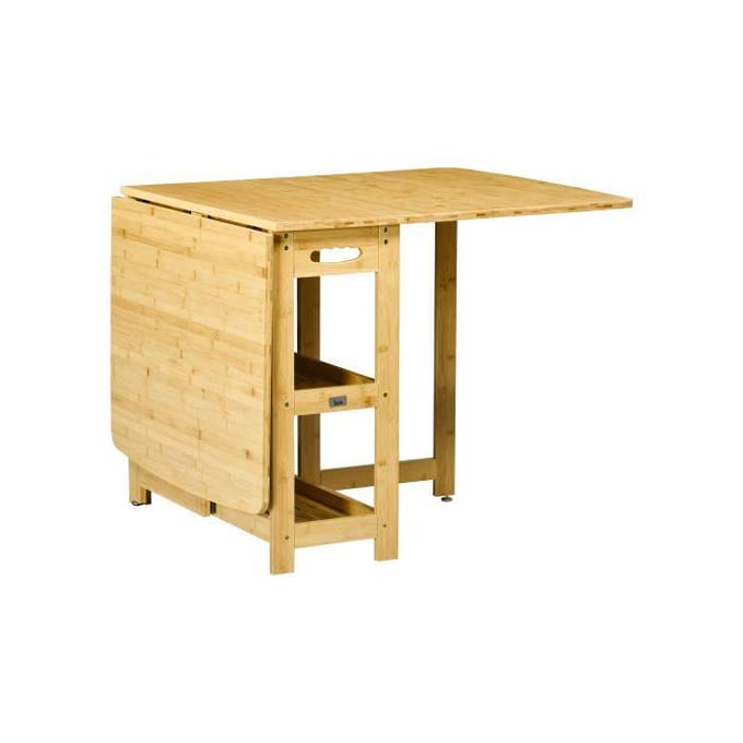 Eettafel - MUVOE - Uitschuifbaar - Opbergvakken - Verstelbare poten - 6 personen
