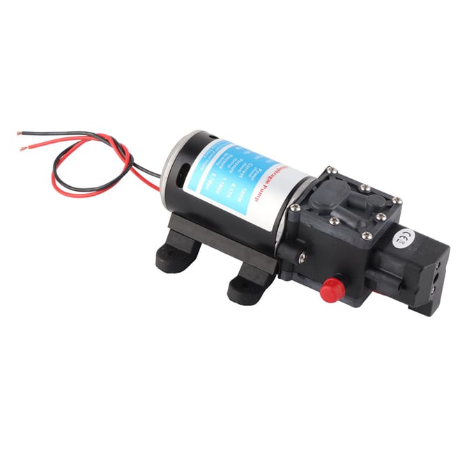 Elektrische Membraan Zelfaanzuigende Hogedruk Waterpomp Met Drukschakelaar 24V 100W