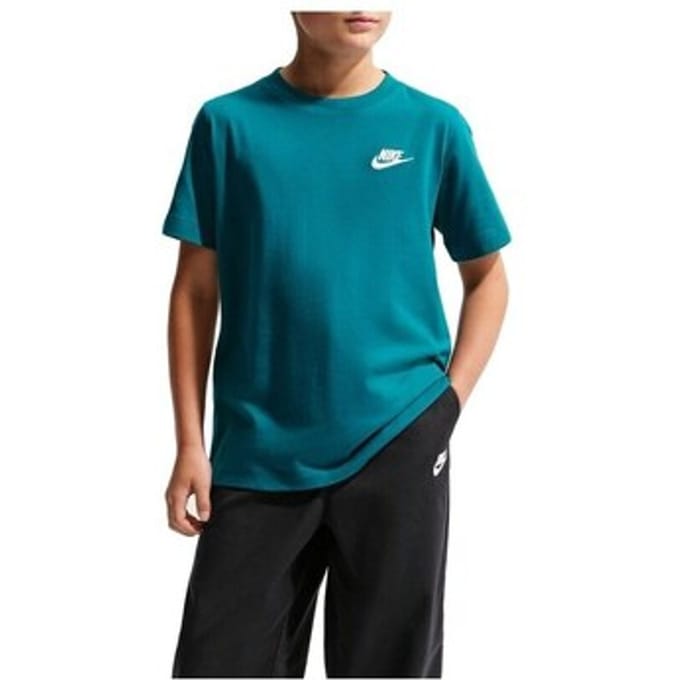 Nike T-shirt Kinderen Sportswear Groen - Maat S