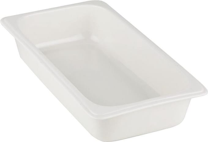 Porselein gn container 1/3gn, 65mm diep