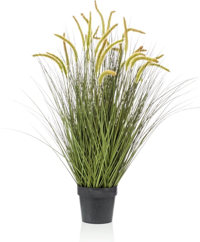 Emerald - Kunstplant Kattenstaart Gras 100cm - Kunstplant voor binnen
