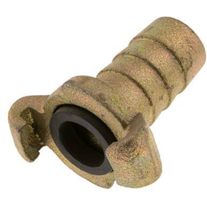 Gietijzer DN 19 DIN 3489 Compressor Klauwkoppeling met 25 mm Slangpilaar