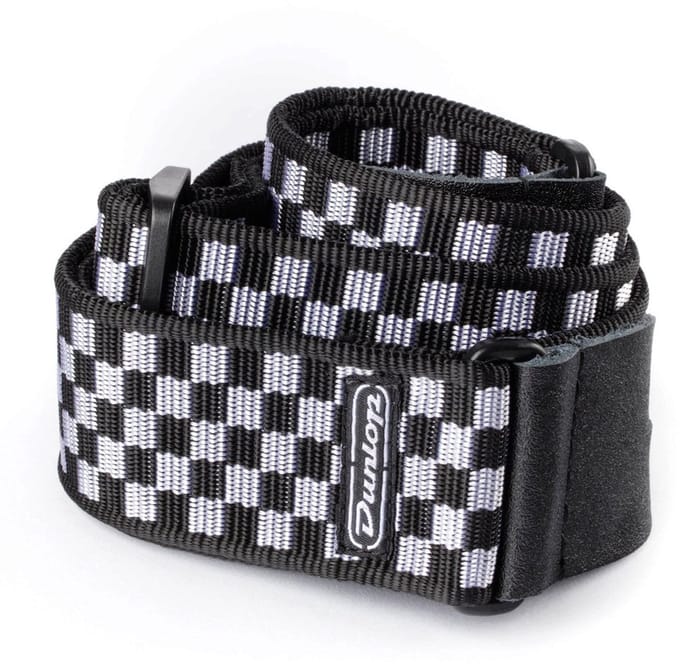 Jim Dunlop Standard - Gitaarband - Zwart-Wit Geblokt