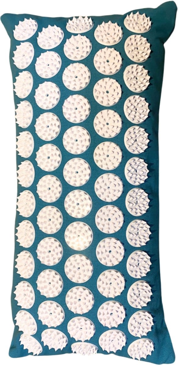 YogaStyles Spijker Nekkussen petrol blauw