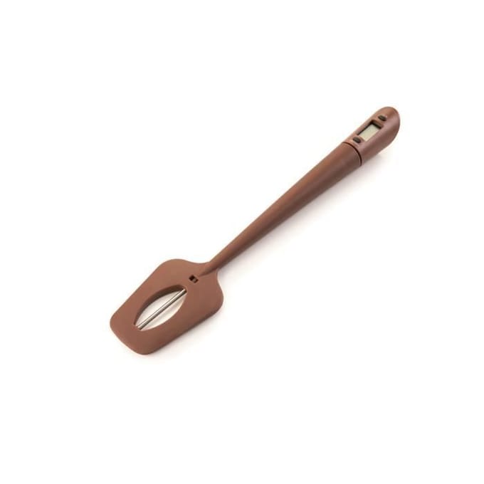 IBILI 790920 Thermomètre Spatule pour Chocolat, Silicone, Marron, 31 x 3 x 1 cm