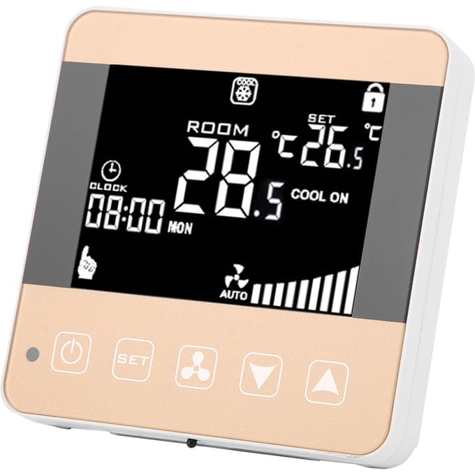 Intelligente LCD Digitale Centrale Airconditioning Fan Coil Unit Thermostaat Temperatuur black
