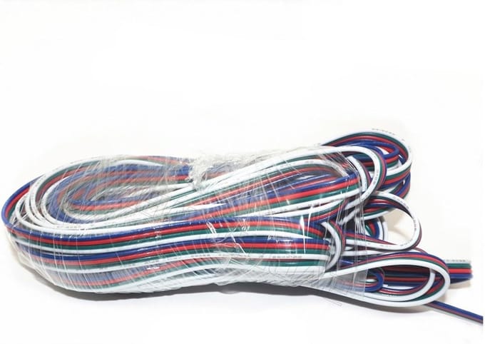 Verlengsnoer Elektra - Spiraalkabel Connector - Verlichting Aansluiten - Hoge Geleidbaarheid - 50 Meter - Wit
