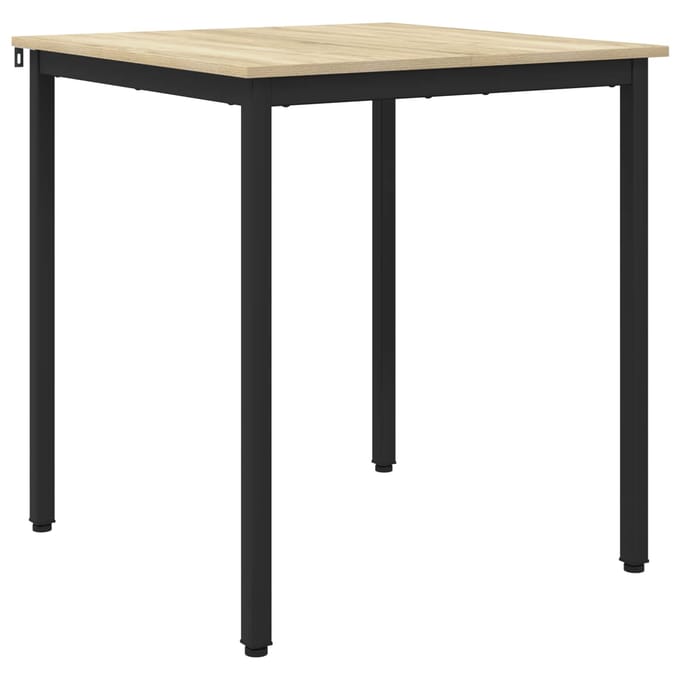 vidaXL - Eettafels - 70 - x - 70 - x - 75 - cm - Bewerkt - hout - Sonoma - Eiken - Vierkant