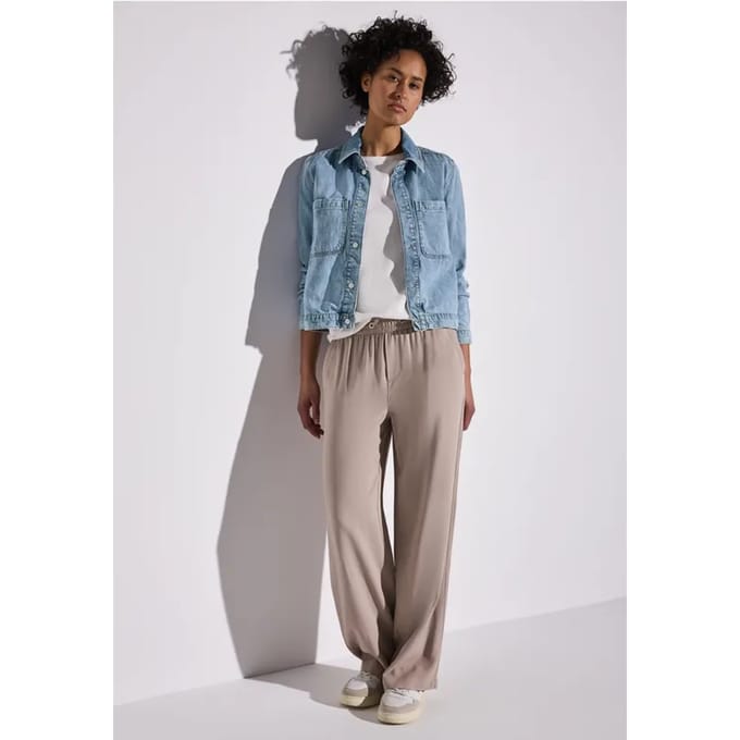Denim jack met borstzakken