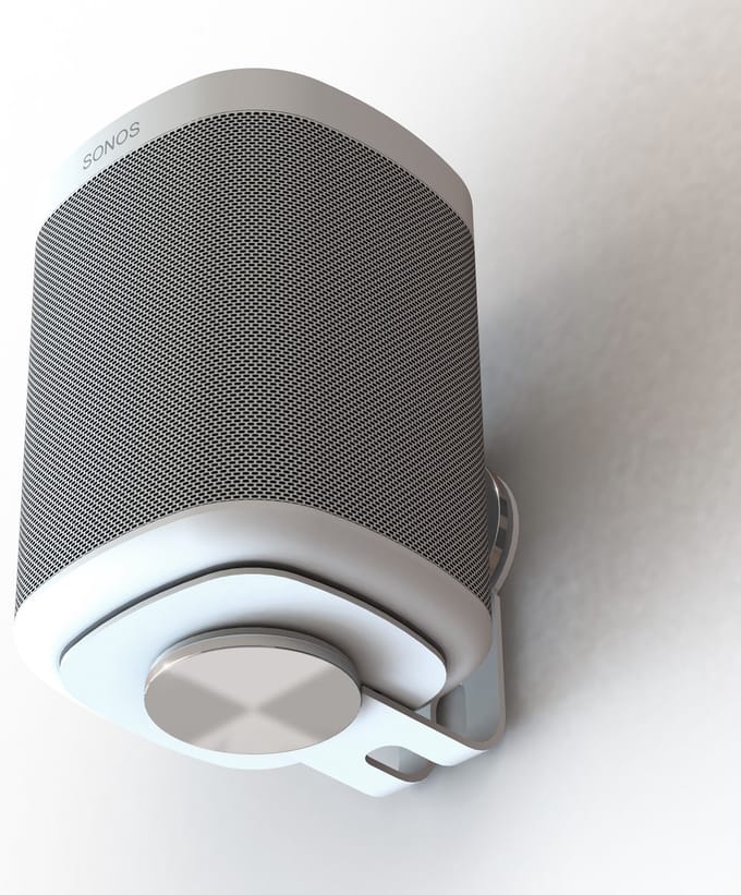 Multibrackets – Sonos premium draaibare wandbeugel voor Sonos One, One SL en PLAY:1 | kleur wit