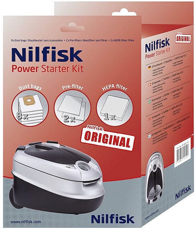 Nilfisk Power Starterkit (8x stofzuigerzakken, 2x motorfilter, 1x H13 HEPA-filter)