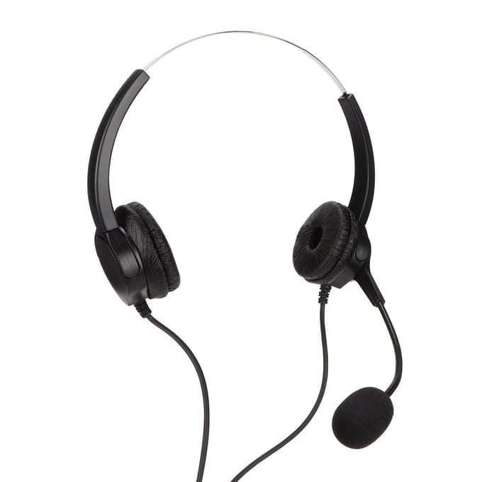 Callcenter Headset Dubbele 3.5mm Plug Gehoorbescherming Ruisonderdrukkende Microfoon Computer Headset