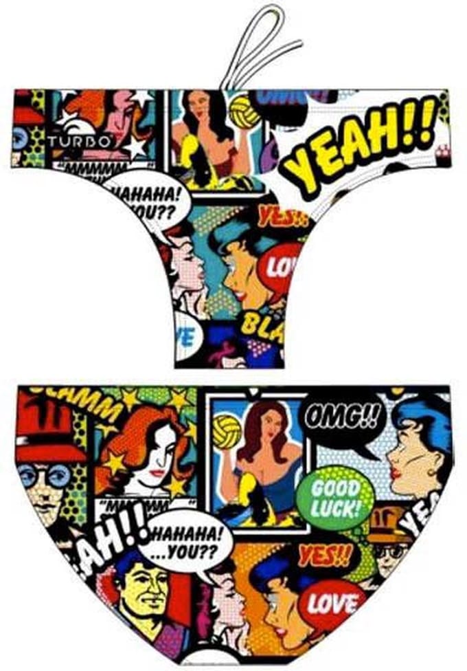 Turbo Yeah Comic Zwemslip Veelkleurig L Man