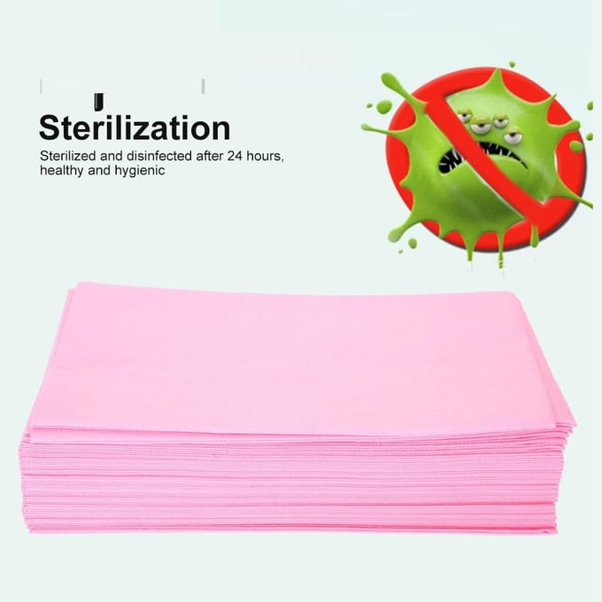 10 stuks Wegwerp Lakens Schoonheidssalon Massage Medisch Verdikt Non-woven Lakens Roze pink