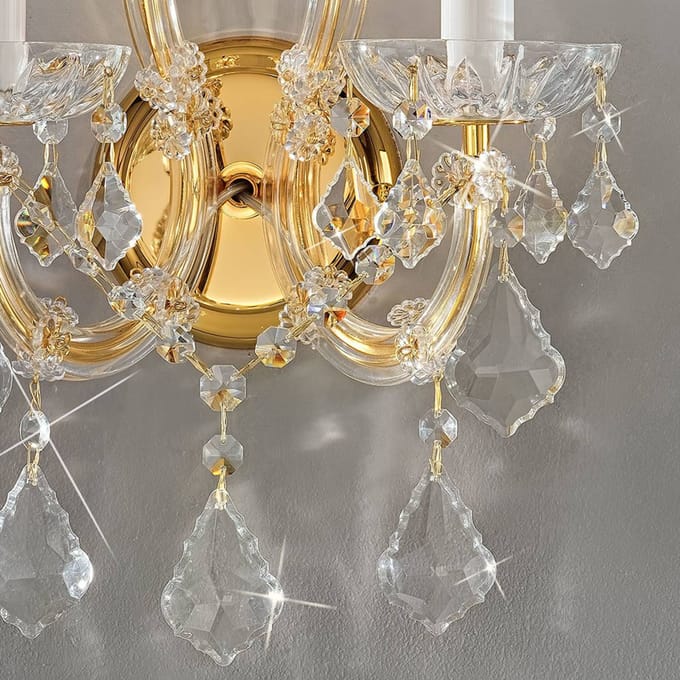 KOLARZ Maria Louise wandlamp goud 24 kt 2-lamps
