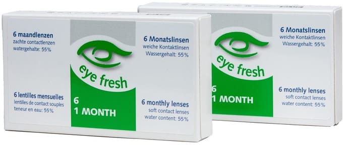 Eye Fresh Maandlenzen - 12 stuks - Sterkte -5.50 - Hioxifilcon A - 57% water - Langdurig draagcomfort