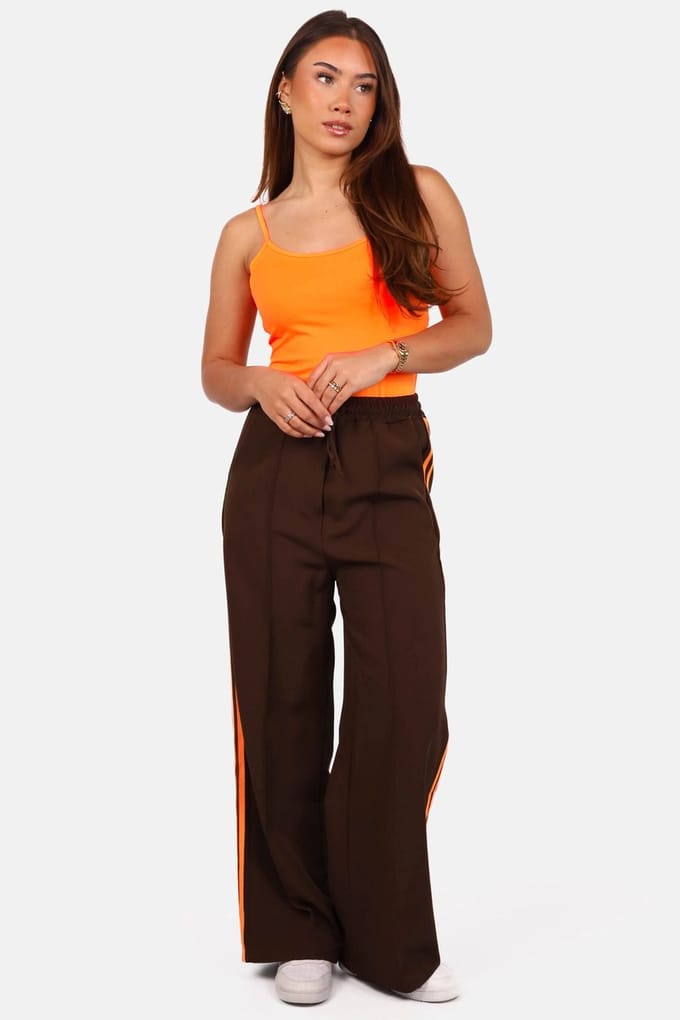 Getdrezzed Top - Maat: S - Basis top met spaghettibandjes oranje