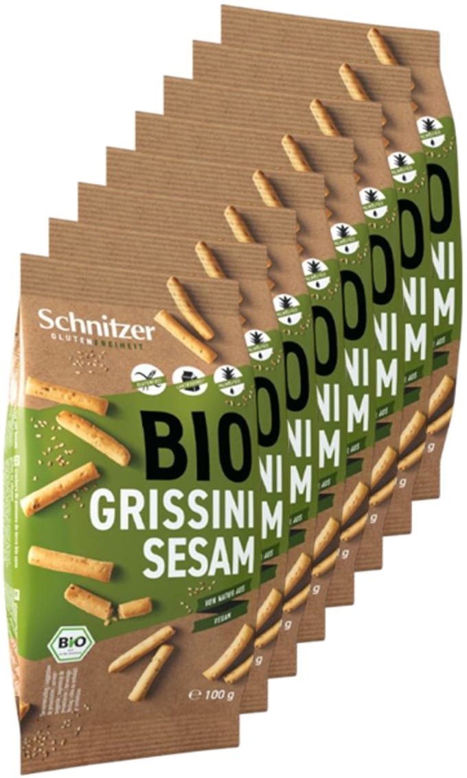Schnitzer | Grissini Sesam | 8 stuks | 8 x 100 gram