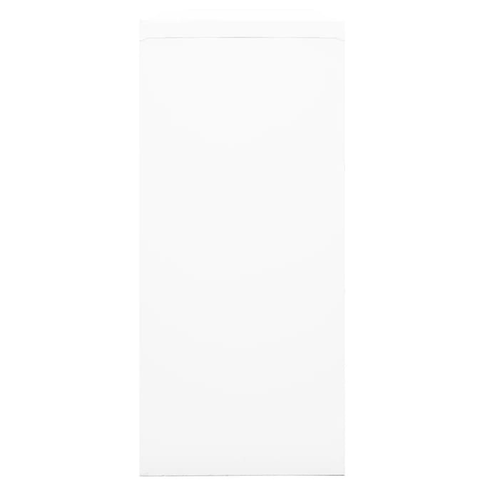 vidaXL - Roldeurkast - 90x40x90 - cm - staal - wit