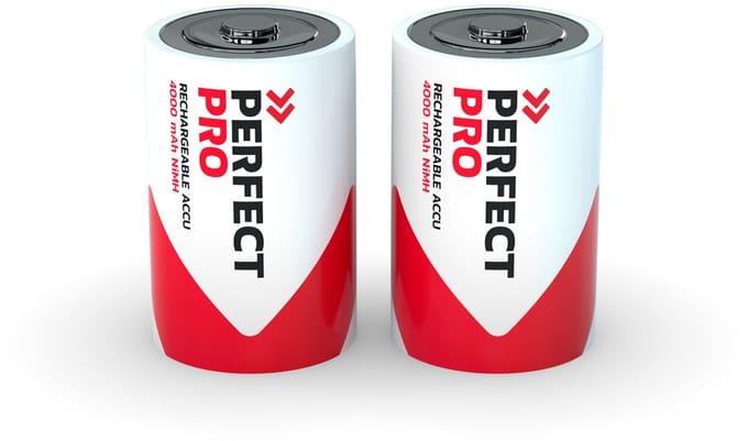 Perfectpro Batterij - NiMH 8000 mAh - 2 stuks D - PP-D2
