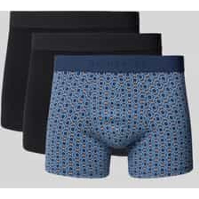 Shorts, set van 3, effen/met patroon, meerkleurig - 95/5 8