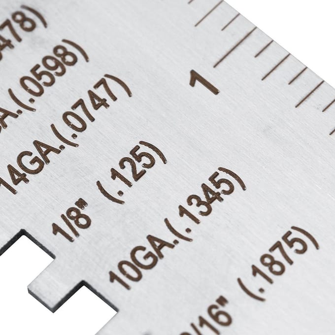 Roestvrijstalen DraadMetaalplaat Dikte Meter Lasmeter Verguld Maat Inspectie Tool