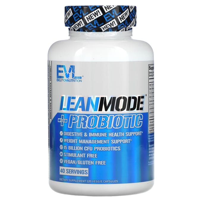EVLution Nutrition, LeanMode + Probiotica, 120 capsules