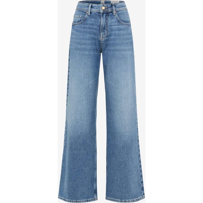 Brax Dames Jeans  Style MORGAN USED BLEACHED BLUE, denim lichtblauw, maat 32