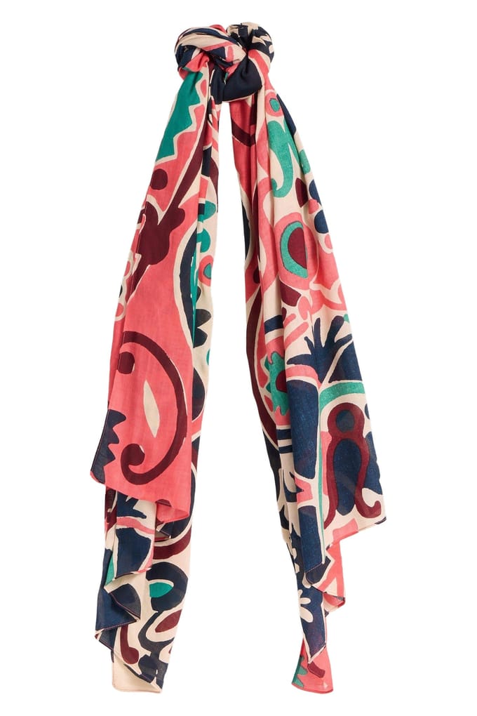 White Stuff Calypso Carnival Printed Scarf Pink Multi Taglia: OS | Sciarpe Outlet | Donna | Rosa