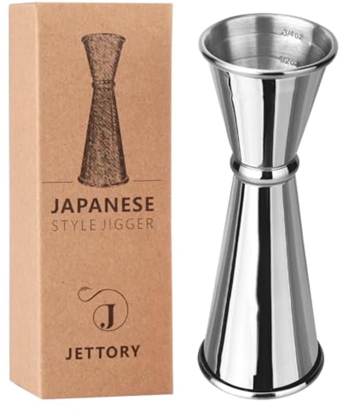 Professionele Cocktail Jigger met Maatverdeling 1oz / 2oz - Roestvrij Staal Bar Hulpmiddel