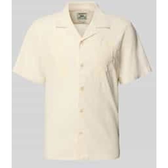 Levi's Short Sleeve Overhemd Sunset Camp Ecru - Maat M - Heren - Overhemden Casual