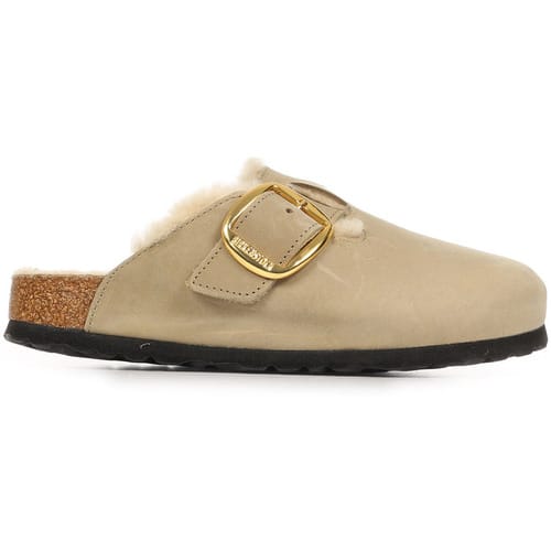 Slippers BIRKENSTOCK Boston Oiled Leather Big Buckle Shearling