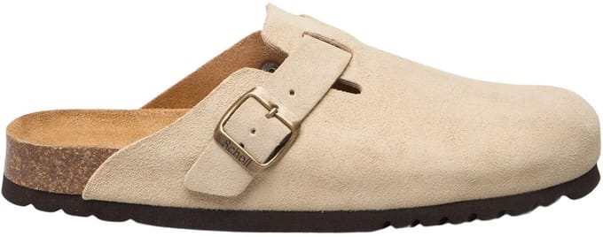 Scholl Klomp Olivier Suede Heren - Lichtbeige