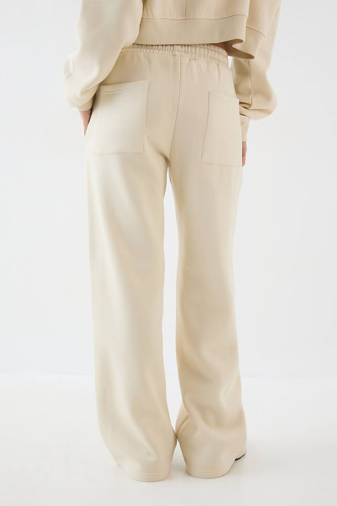 Dames DSGN Studio Straight Leg Jogger | Cream | Maat: 2XL