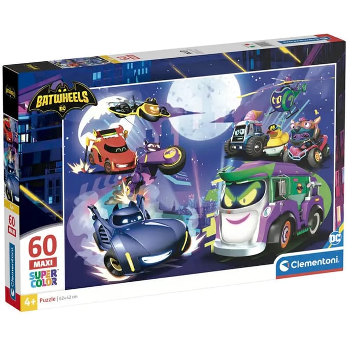 Clementoni Puzzle Maxi Batwheels 60 pieces 2D Puzzels