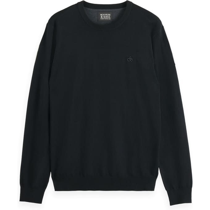 Gebreide pullover met logostitching, model 'CORE'