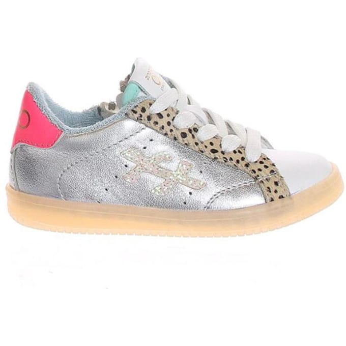 Pinocchio Sneakers - Meisjes - Zilver - Maat:20