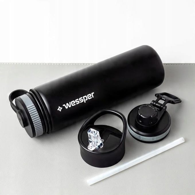 Wessper Steeline ActiveMax Thermosfles 700 ml - Zwart