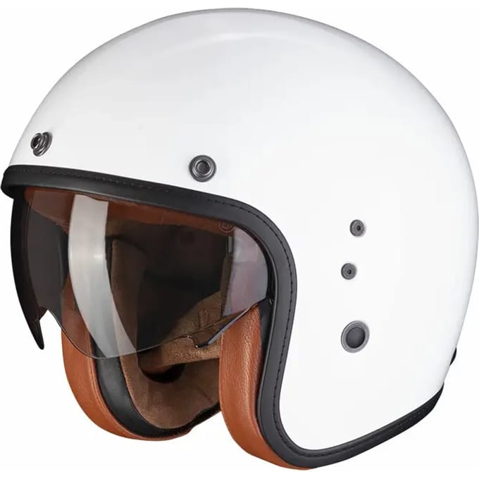 Scorpion Belfast Evo Luxe Wit Jethelm - Helm