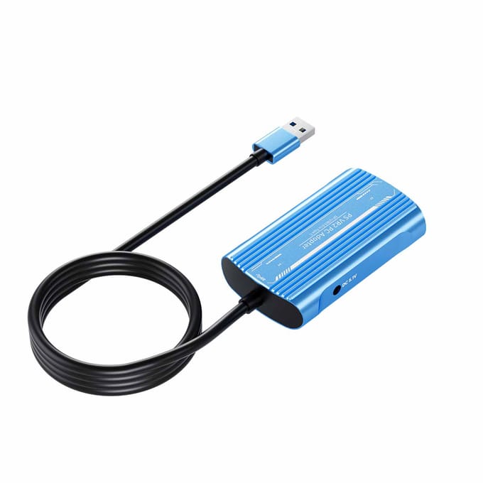 Adaptateur PC pour PSVR2 avec câble DisplayPort et adaptateur secteur Boîtier en aluminium gray