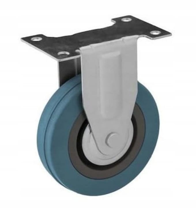 Rader - Transportwielen - 75mm Diameter - Polypropyleen - Grijze Guma