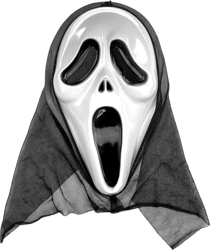 Fjesta© Halloween masker - Scream - Kunststof
