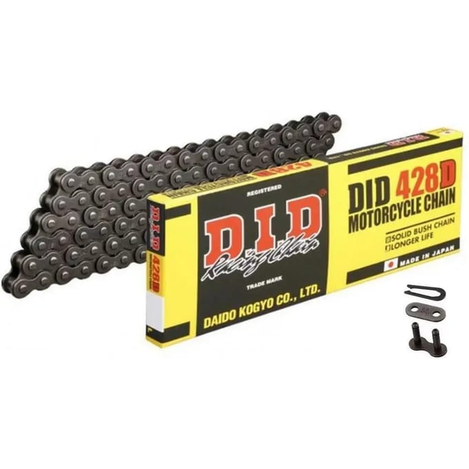 Motorfiets rolketting D.I.D 428D(B&B) X 132 Mail. Rj
