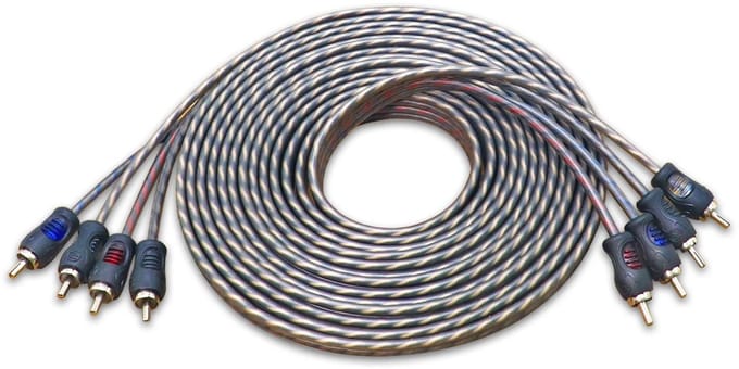 4 Kanaals RCA Audio Kabel 5.2m met Ruisonderdrukking